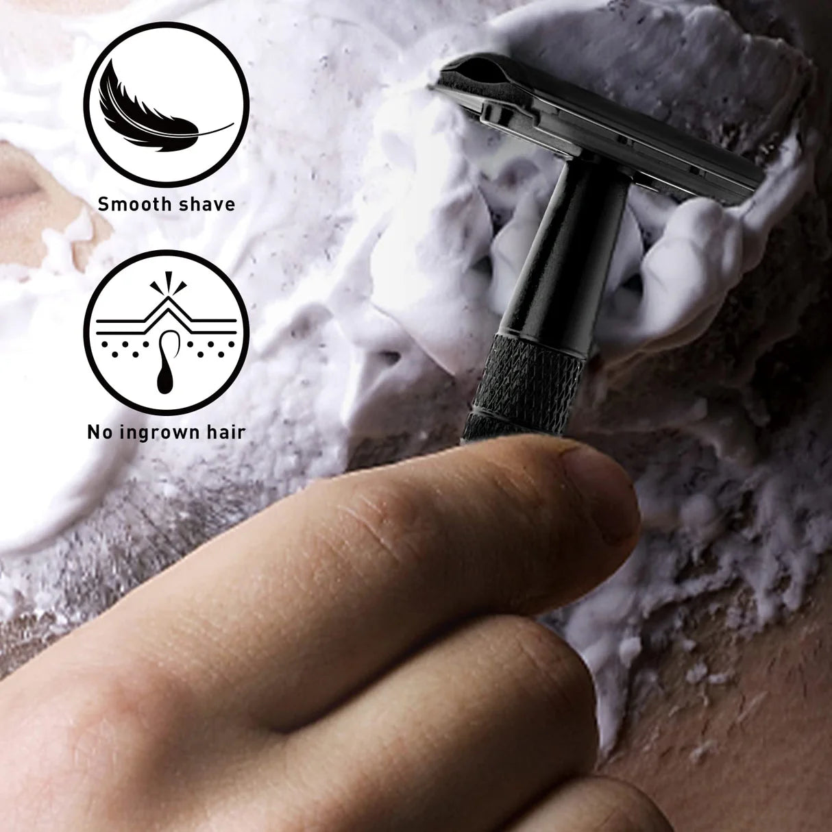 Shave Simple SmoothGlide Platinum Safety Razor for Men & Woman - Comfortable Shaving Experience